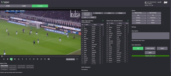 IPV Curator Sports Logger in Action